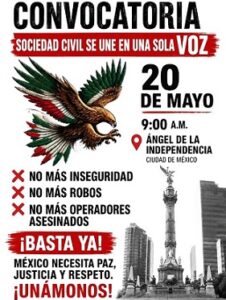 Convocan a concentración en el Ángel el domingo