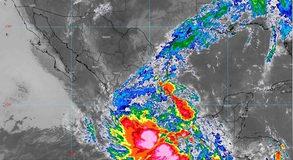 Alerta CONAGUA de la tormenta tropical Boris