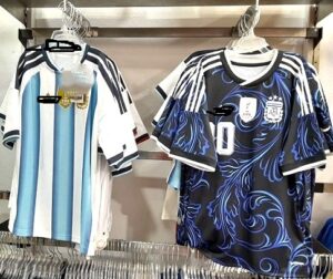 La camiseta azul de Argentina confeccionada en Tepito